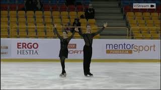 2019 Mentor Torun Cup  Ice Dance  Natalia Kaliszek  Maksym Spodyriev  FD [upl. by Ardnoid]