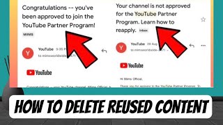 How To DELETE ReUsed Content In 2024 [upl. by Buttaro15]